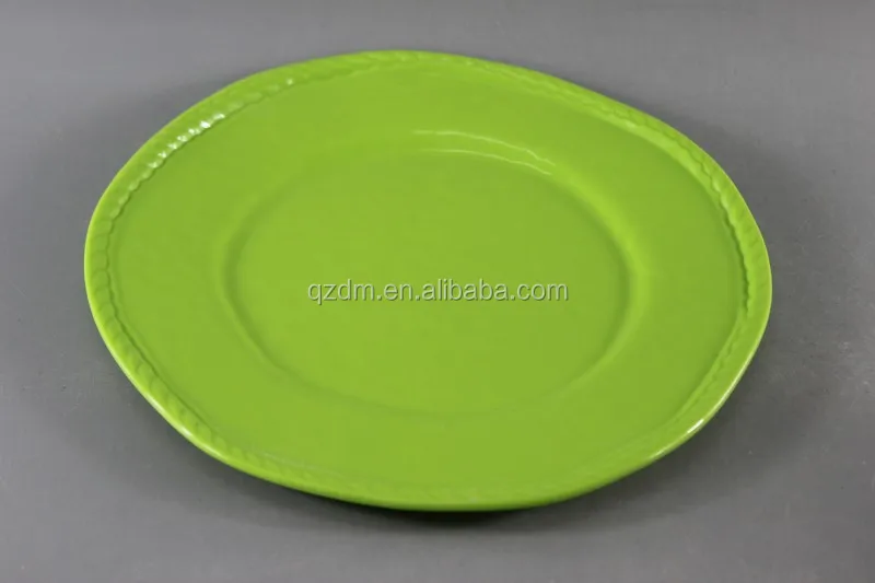 Unbreakable Accidented Melamine Dinner Plate