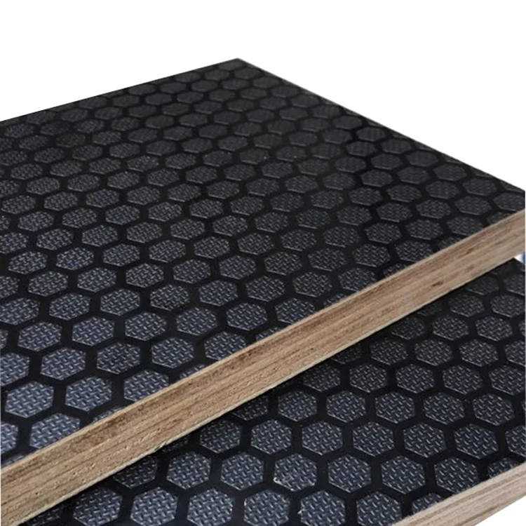 Construction 12mm Black Brown Antislip Antiskid Marine Ply Wood Film