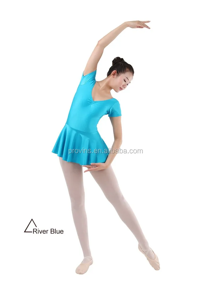 Short Sleeve Ballet Leotard With Skirt Skirted Ballet Leotard Adult Girls Buy Adult Ballet 