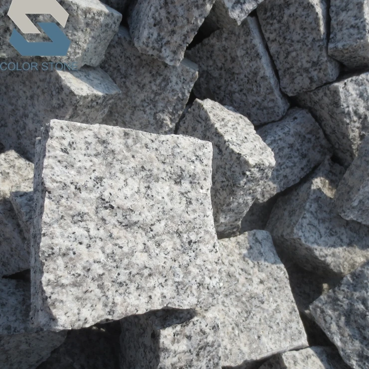 Wholesale portugal market price natural grey granite paving stones