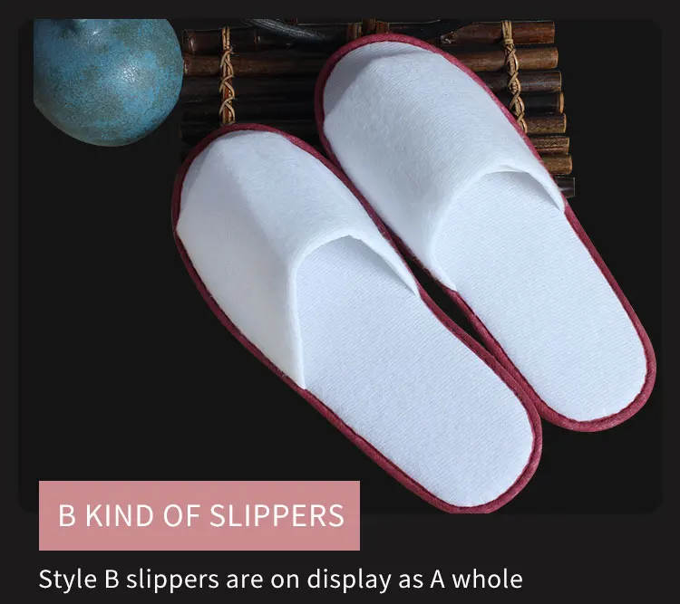 Wholesale Manufacturer Cheap Disposable Open Toe Hotel Amenities Terry Slippers