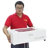 High Speed CO2 Laser Cutting Machine for Phone Screen Protector with Ree Software and all Templates