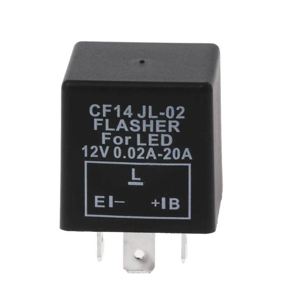 Lsgoodcare 5 Pin EP27 FL27 LED Electronic Flasher Relay Used for LED Turn Signal Light Bulbs Hyper Blinking Flash Decoder Load Equalizer 12V 0.1W 150W