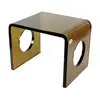 Colorful Living Room Sofa Corner Coffee Table Acrylic Console Table Plastic Salon Table