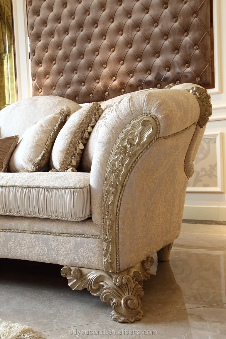 0066 最新巴洛克复古设计客厅沙发,迪拜生活方式沙发家具