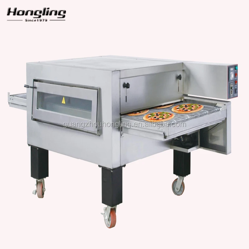 Hot Air 32 Inches Professionele Tunnel Gas Pizza Oven Transportband