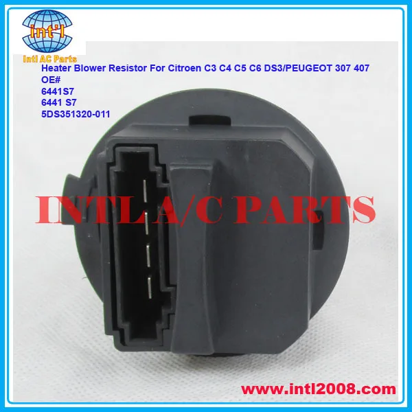 6441S7 6441 S7 5DS351320-011 Heater Blower Resistor For Citroen C3 C4 C5 C6 DS3/PEUGEOT 307 407