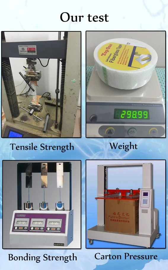 Drywall Joint Self Adhesive Fiberglass Mesh Tape For Repair Cracks