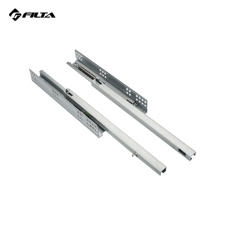 Heavy Duty Ball Bearing Triple Extension Locking Drawer Slide Rail