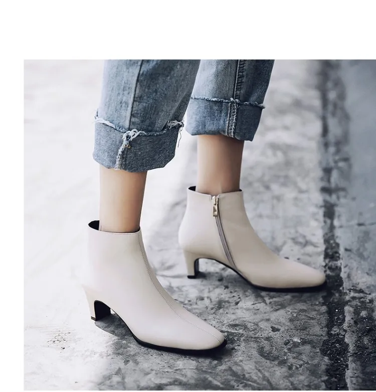 womens square toe boots low heel