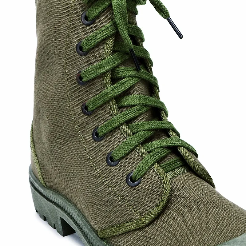 100 Cotton Upper Tpr Sole Tactical Training Boots Canvas Shoe Buy Tactical Canvas Shoe