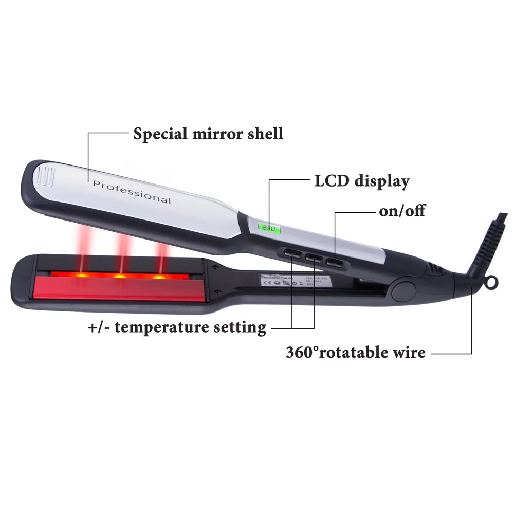titanium infrared flat iron
