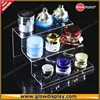 GlowDisplay Clear Acrylic 3-tier Steps Display Riser Stand Jewelry Gifts Showcase