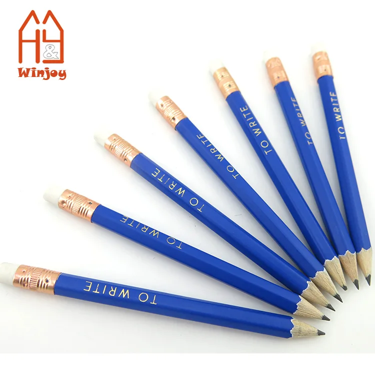 Silkscreen Printing Sharpened Golf Pencils Bulk/4 Inch Mini Pencil With