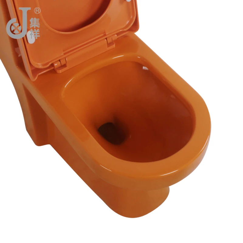 Orange Color Ceramic Sanitary Ware One Piece Wc Toilet Seat Buy