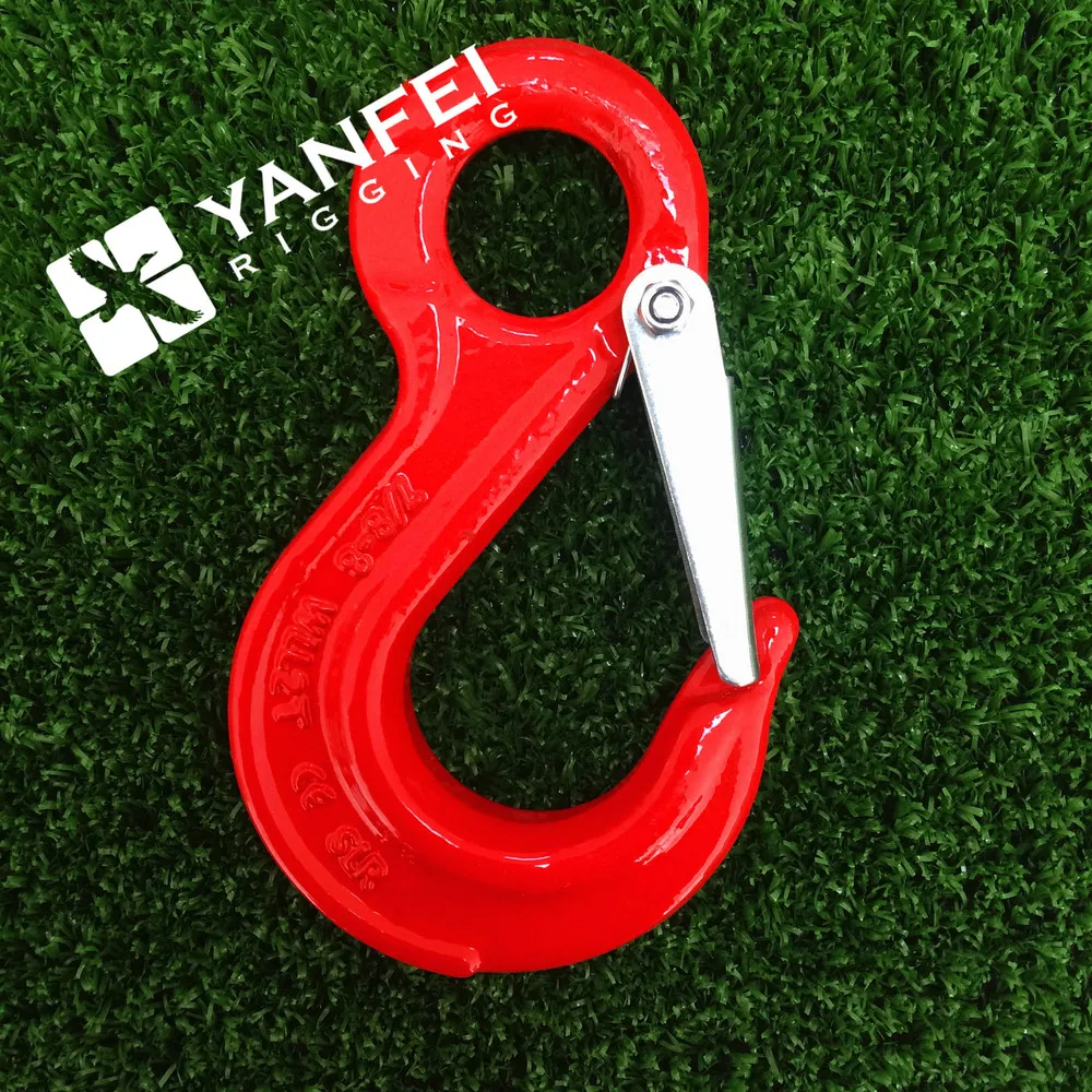 g80 320a/320c eye hoist hook with safety latch