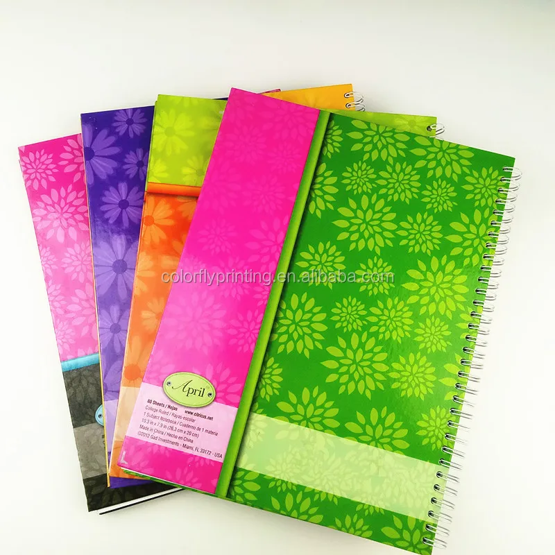 United States Double Spiral Binding Hardcover Notebook With Line Page