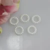 Wholesale 10mm Faux Pearl Beaded Band Ring Shapes Plastic Beads Accessories Craft Supplies