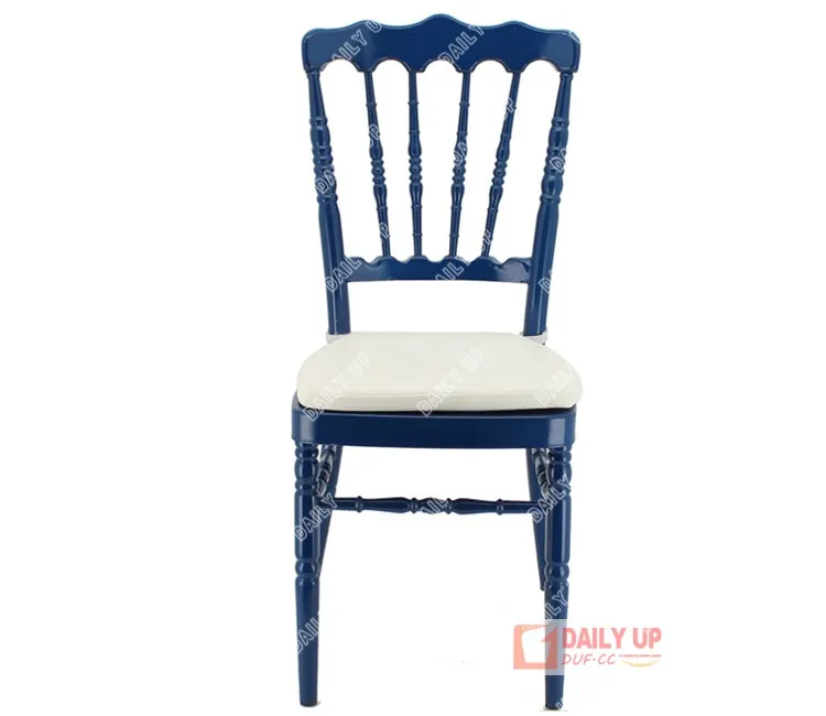 Napoleon Chair with Cushion Golden Napoleon Chair with White Pillow