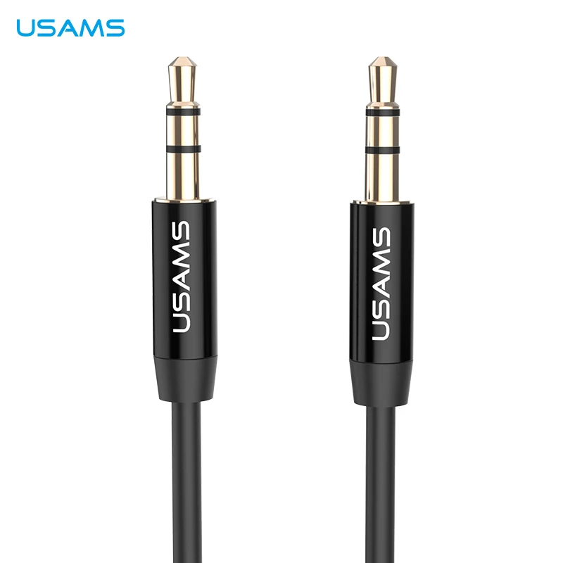 Usams Yp01 Aux Audio Cable High Grade 1m Classic 3.5mm Jack Mobile