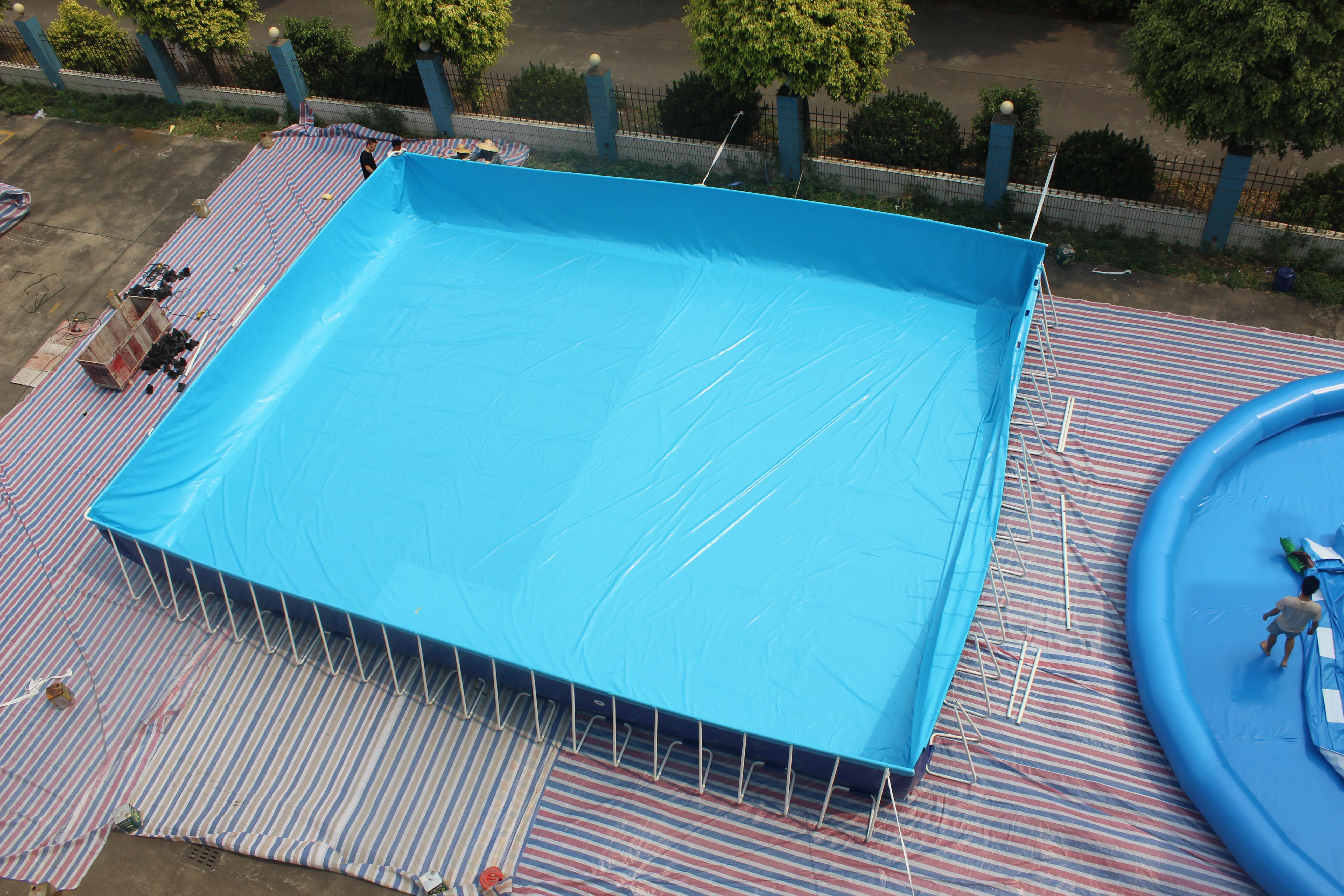Summer Outdoor Metal Steel Frame Swimming Pool Equipment