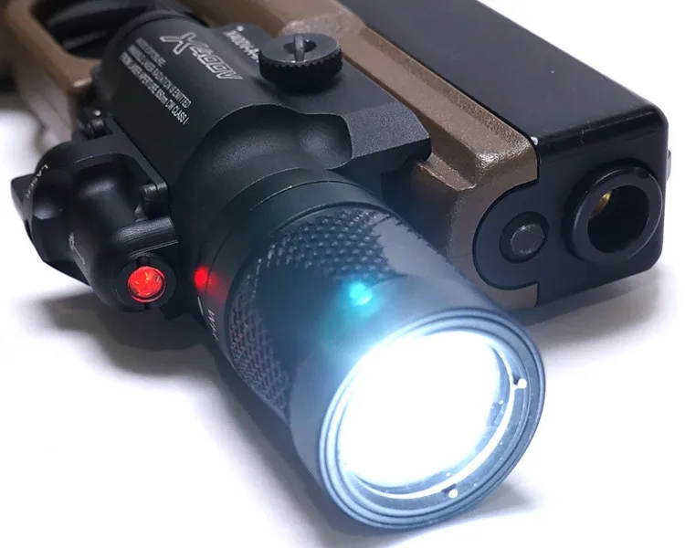 X400v Handgun Flashlight Red Laser Strobe Led Weapon Light Night Light