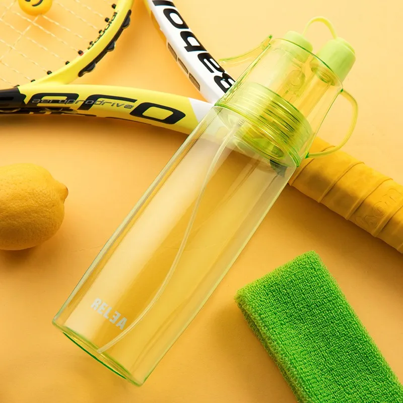 Relea Camping Plastic Mist Spray Drinking Water Bottle Thermo Cool