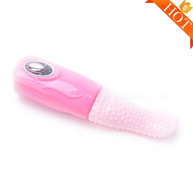 Silicone Licking Vibrating Oral Sex Toy Rotation Vibrators Pork