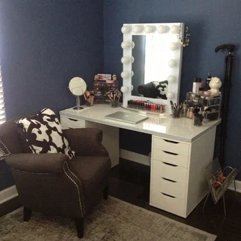 Hollywood Style Lighted Makeup Vanity Mirror With Led Light View Hollywood Style Lighted Makeup Vanity Mirror With Led Light