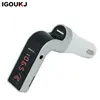 freeshipping CAR G7 BT FM Transmitter With TF/USB flash drives Music Player SD and USB Charger Features red ray