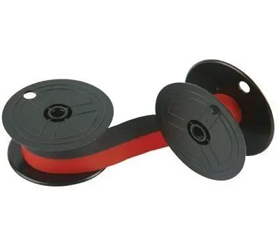 2 X Compatible Universal Calculator Spool EPC B / R Black and Red Ribbons, Works for Casio DR 210 HD, Casio DR 210 HT, Casio DR 210 TM, Casio DR 220, Package of 6