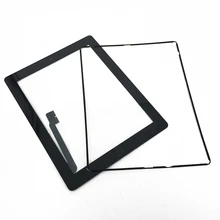 50/pcs For ipad3 iPad 3 Touch Screen Digitizer+ Home Button +Sticker + Camera holder Complete DHL Free Ship 40