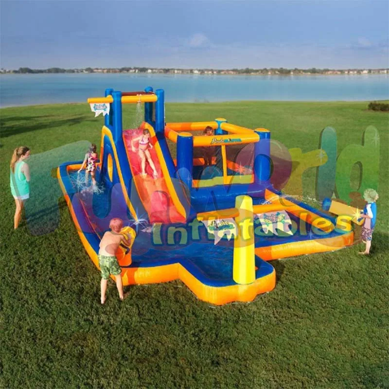 banzai sidewinder falls inflatable water slide