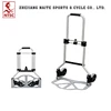 PP and TPR wheels foldable hand truck classics aluminum personal luggage cart