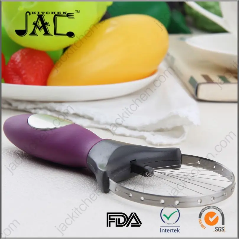 Man Made Practical Stainless Steel Rubber Avocado Cutter With Handle