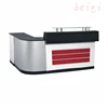 Professional nail salon customized reception counter curved modern design