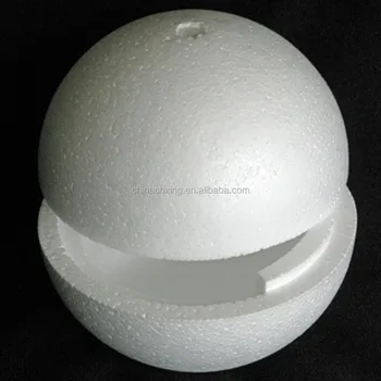 Hollow Half Styrofoam Balls Sphere For School Project Decoration