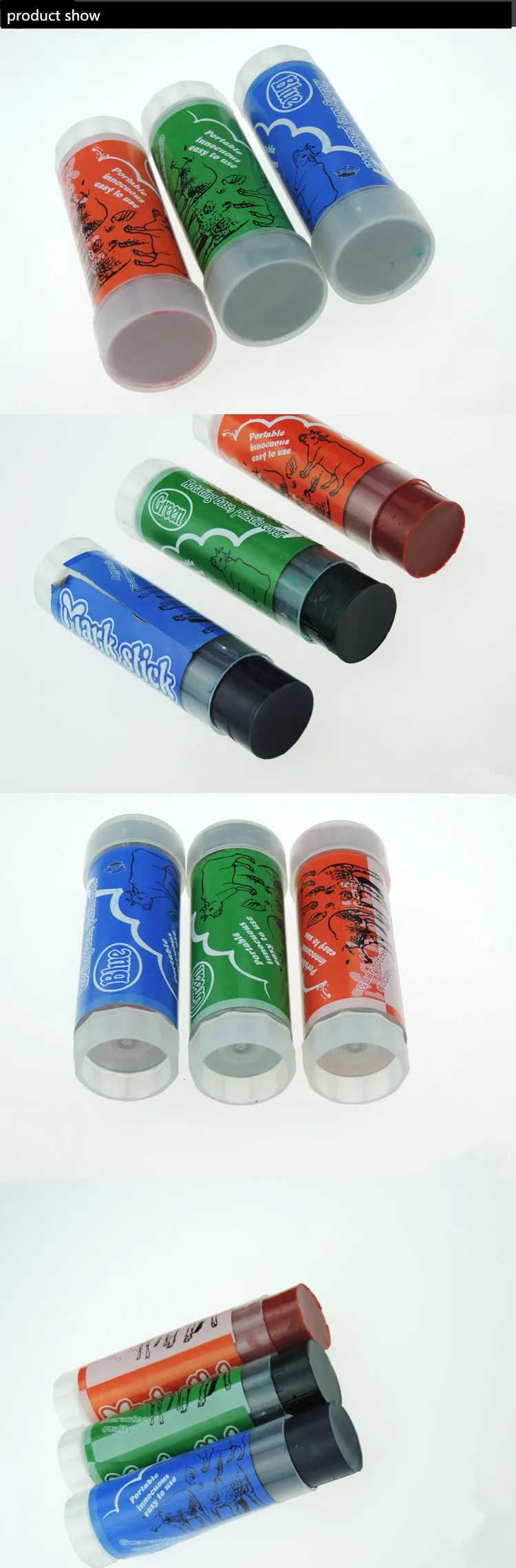Colored Animal Marker Plastic Case Non Toxic Sheep Marking Paint Animal