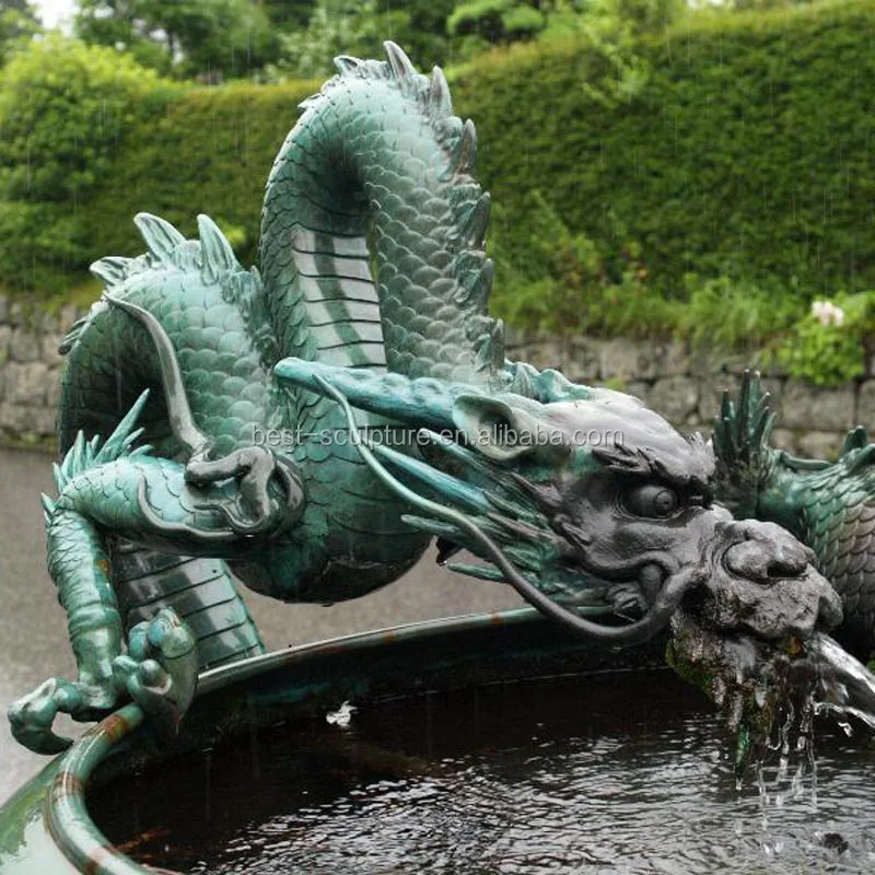 dragon waterfall fountain