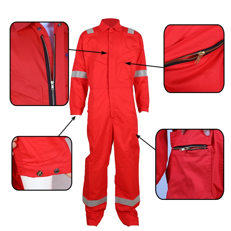 Wholesale Factory Offshore Fireproof Coveralls For Oil And Gas Worker