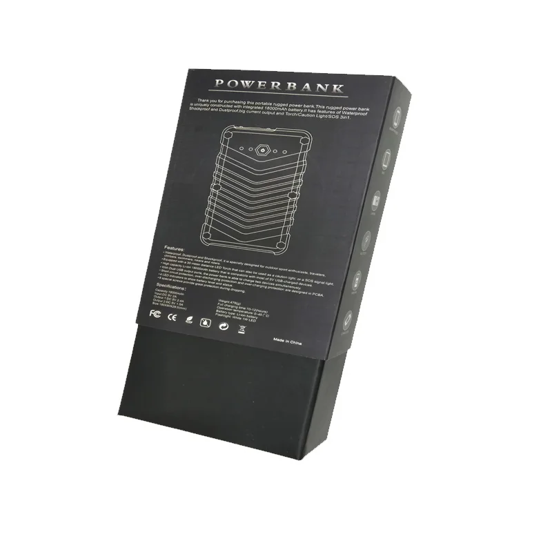New Waterproof Solar Cell Phone Charger 18000Mah Portable Solar Mobile Power Bank With Double Head Usb - ANKUX.COM