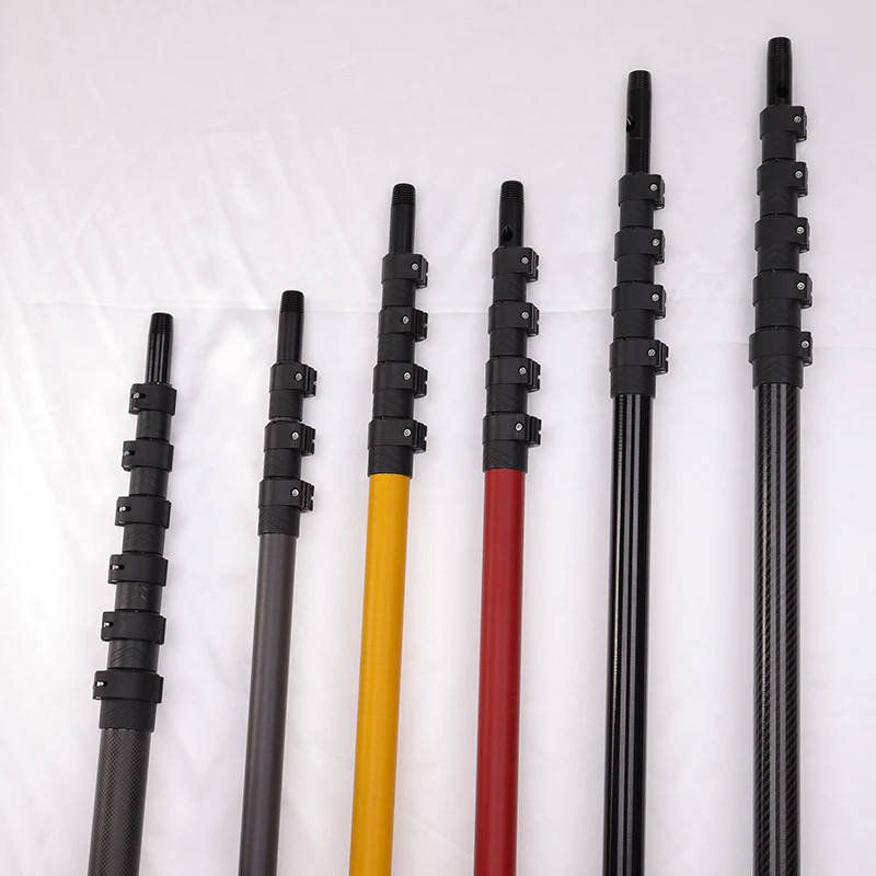 Matte Glossy Surfacegarden Tool Long Reach 15m Carbon Fiber Telescopic
