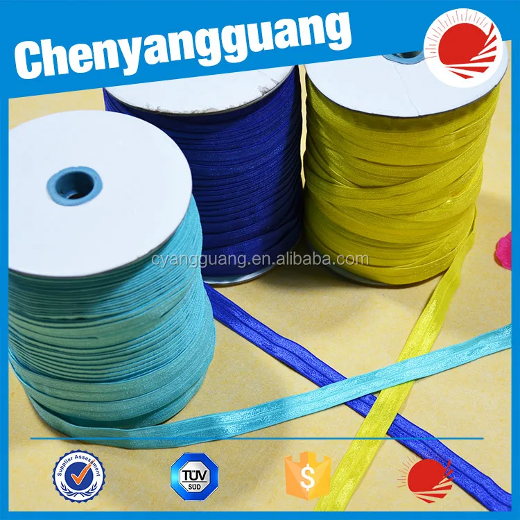 Fold Over Elastic Tape/lycra Binding Tape Nylon And Spandex For Garment