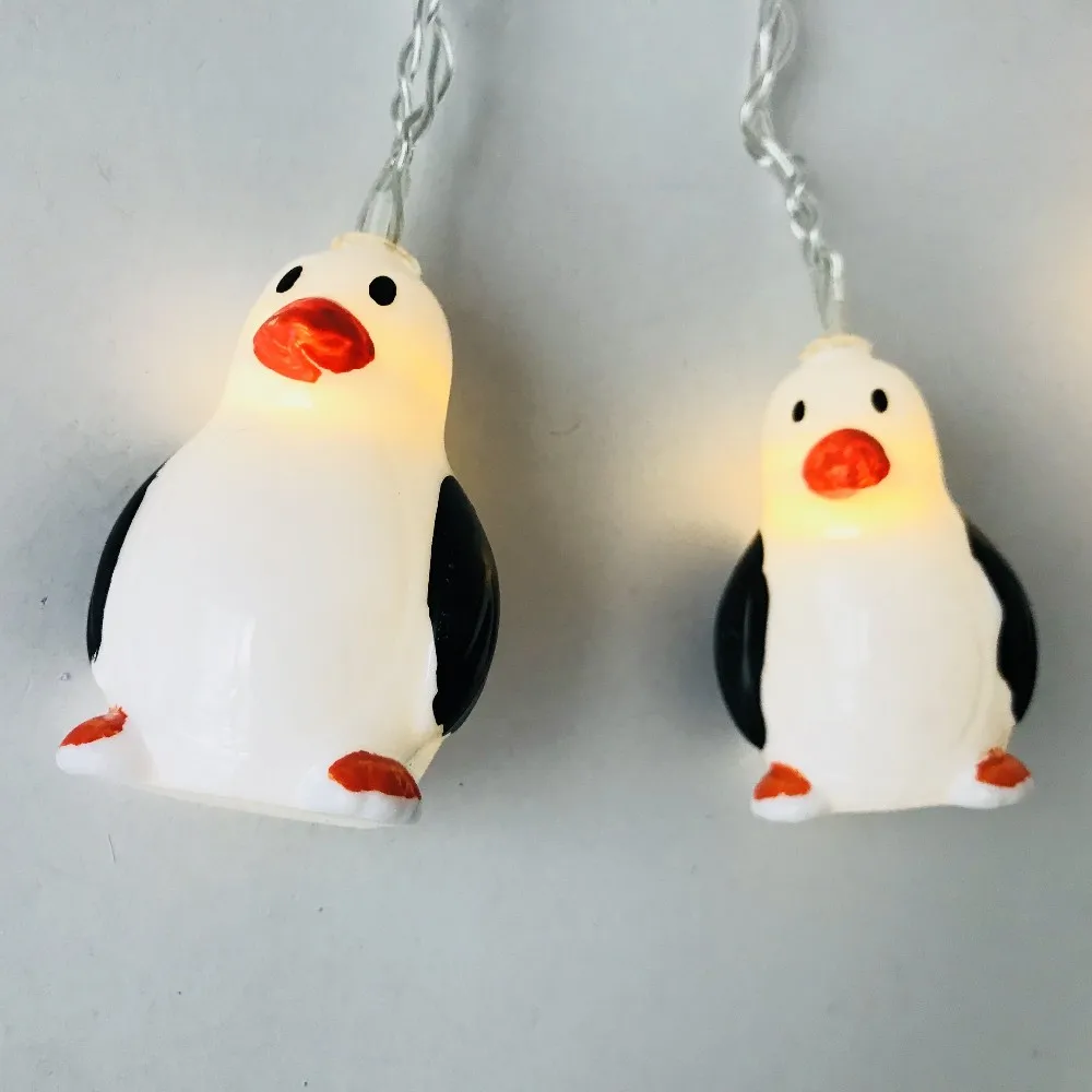 hot sale 10 leds decorative penguin shape fairy night mood light