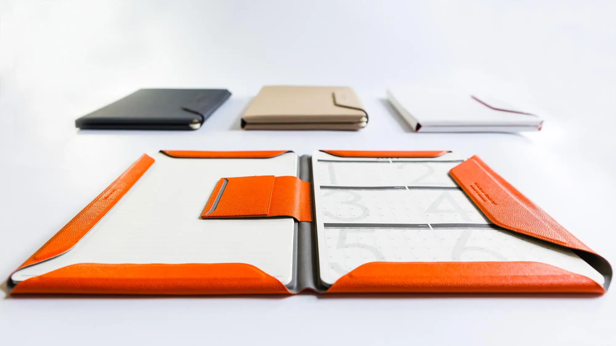 现代设计皮革封面笔记本 a4 笔记本计划