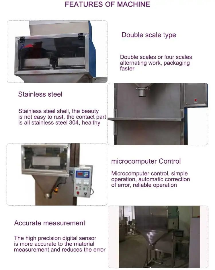 100 2000g low price Big scale outer bag weighing and counting automatic powder packing machine
