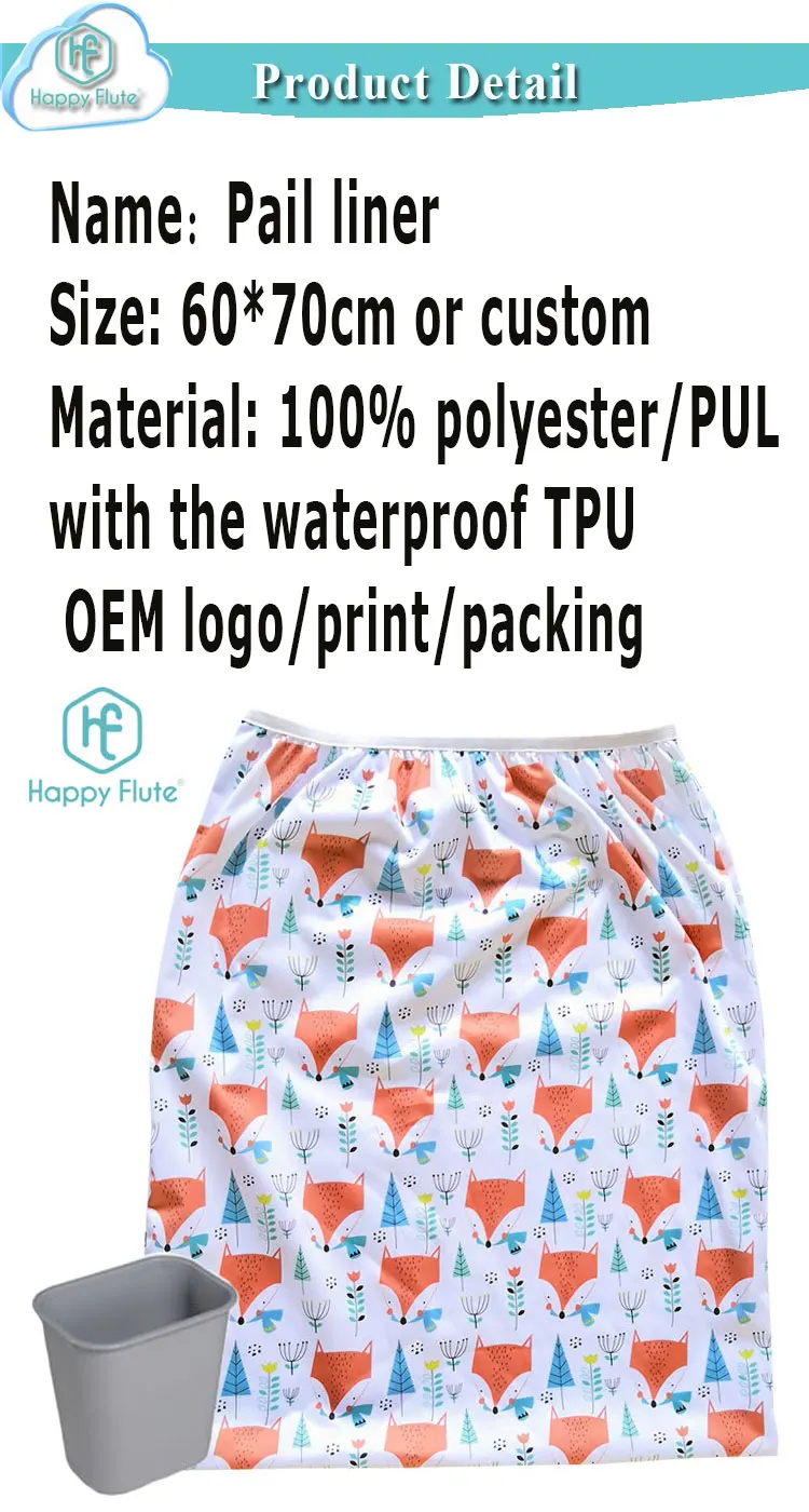 Happyflute Pail Liner For Cloth Diaper Laundry Wetbag Waterproof Pul