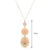 Promotional inventory stock products costume accessories new design gold statement pendant copper amber necklace custom jewelry