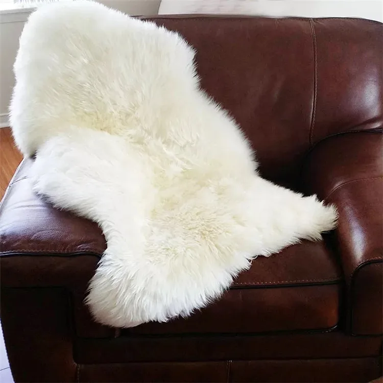 100% Genuine Sheepskin Sheared  Car Chair Cushions Fur Rug Carpet Sofa Wool Mat 