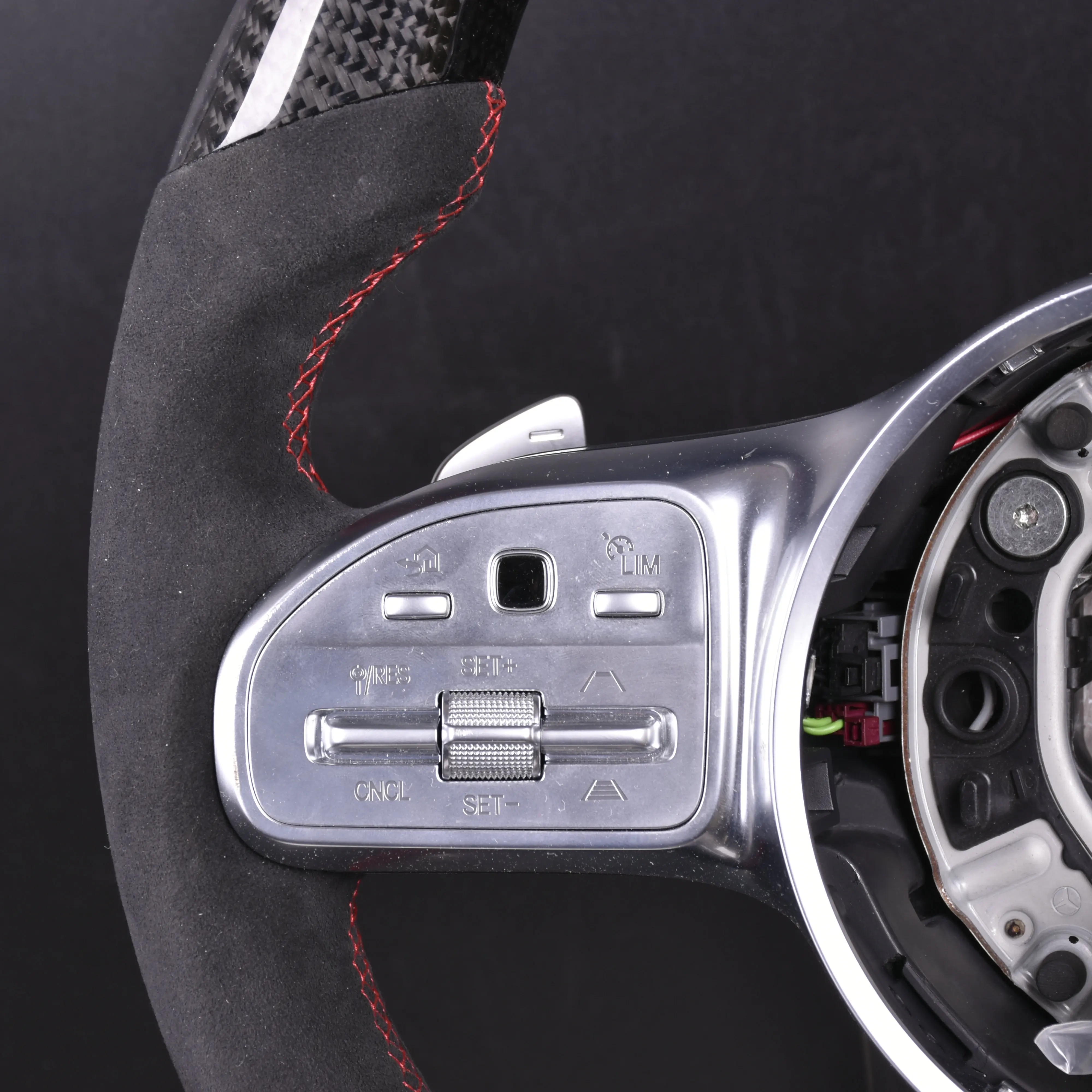 Carbon Fiber Led Steering Wheel For Benz Amg A45 C63 G63 G63 - Buy Led